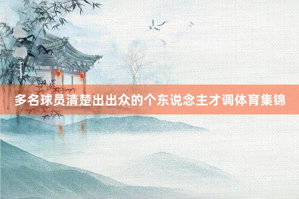 多名球员清楚出出众的个东说念主才调体育集锦