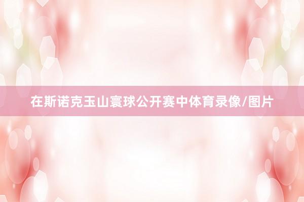 在斯诺克玉山寰球公开赛中体育录像/图片