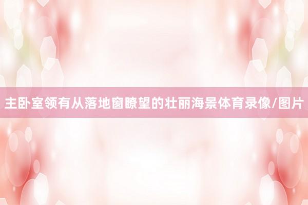 主卧室领有从落地窗瞭望的壮丽海景体育录像/图片
