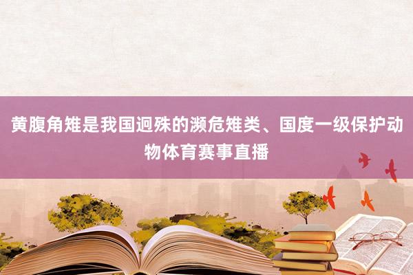 黄腹角雉是我国迥殊的濒危雉类、国度一级保护动物体育赛事直播