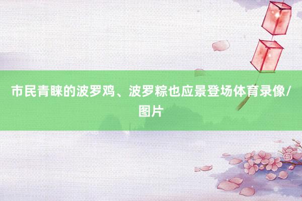 市民青睐的波罗鸡、波罗粽也应景登场体育录像/图片